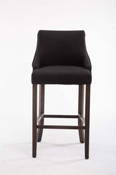 TPFLiving Barhocker Insta Gestell antik-dunkel Stoff